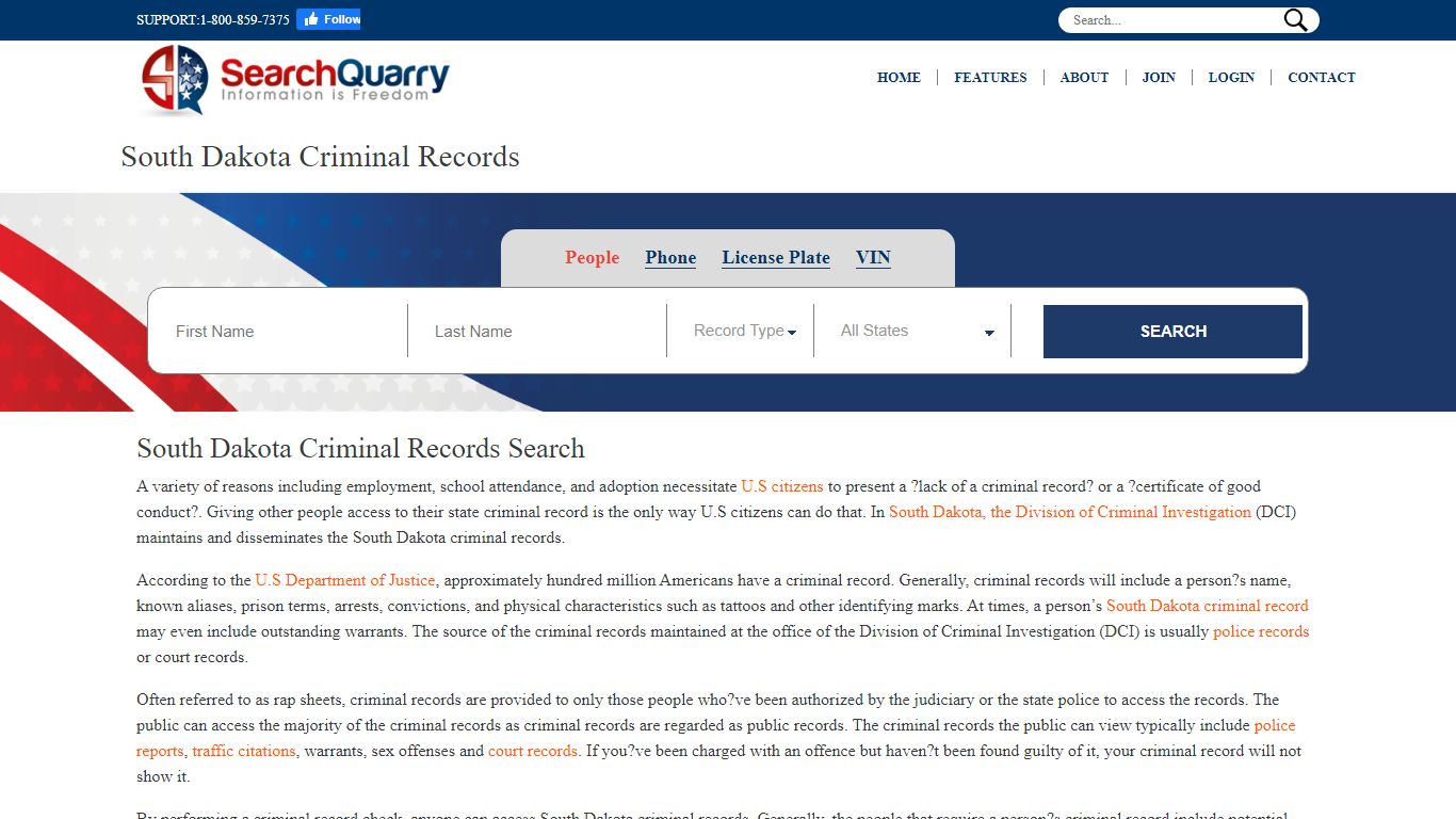 Free South Dakota Criminal Records | Enter Name & View Criminal Record